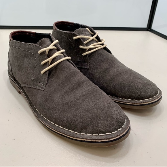 Kenneth Cole Reaction Other - Kenneth Cole Boots Adult 8.5 Dark Gray Reaction Suede Leather Desert Wind Chukka